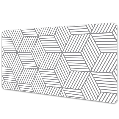Base de secretária Cubos 3D cinza
