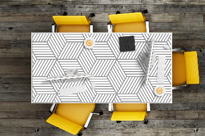 Base de secretária Cubos 3D cinza