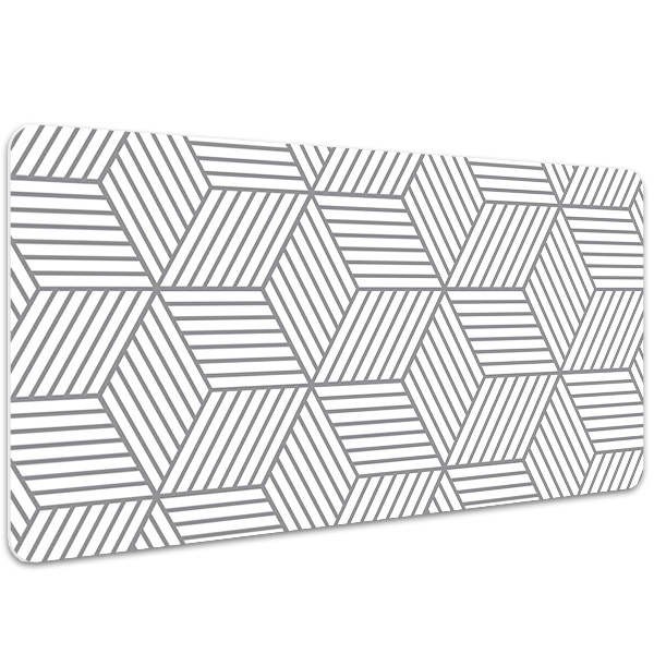 Base de secretária Cubos 3D cinza
