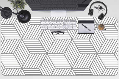 Base de secretária Cubos 3D cinza