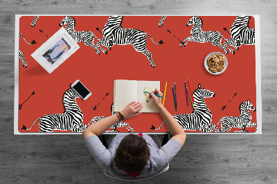 Tapete para secretária Zebras
