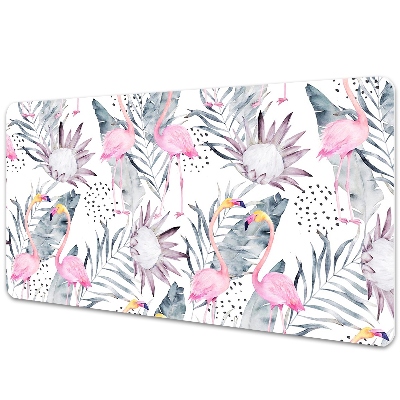 Tapete para secretária Flamingos