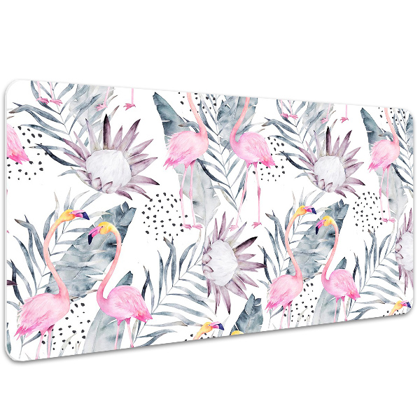 Tapete para secretária Flamingos
