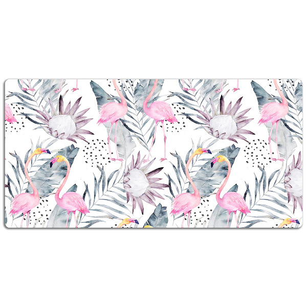 Tapete para secretária Flamingos