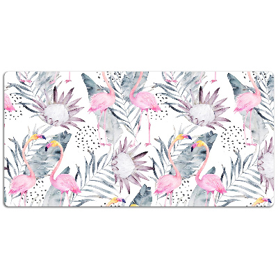 Tapete para secretária Flamingos