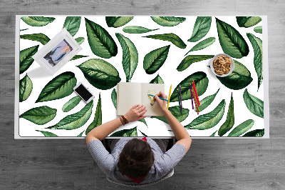 Tapete de secretária Folhas verdes
