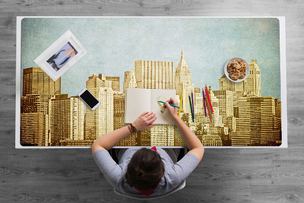 Base de secretária Arranha-céus de Manhattan
