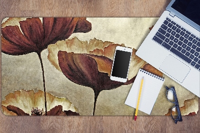 Base de secretária Pintando papoulas grandes