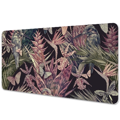 Tapete para secretária Beija-flor e borboletas