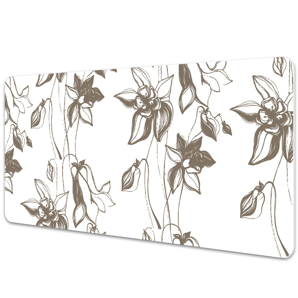 Tapete de secretária Desenho de flores