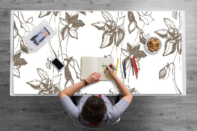Tapete de secretária Desenho de flores