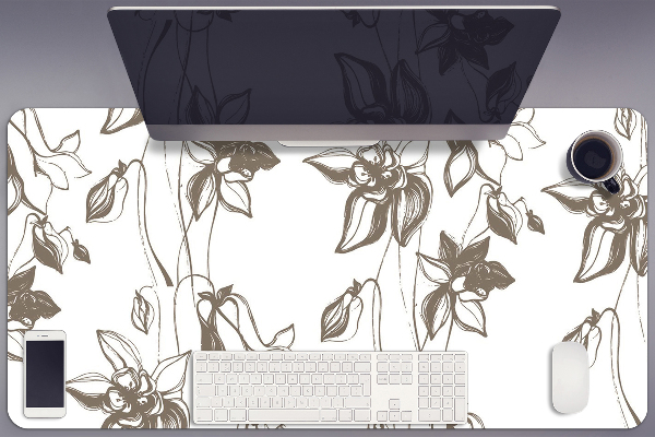 Tapete de secretária Desenho de flores