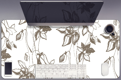 Tapete de secretária Desenho de flores