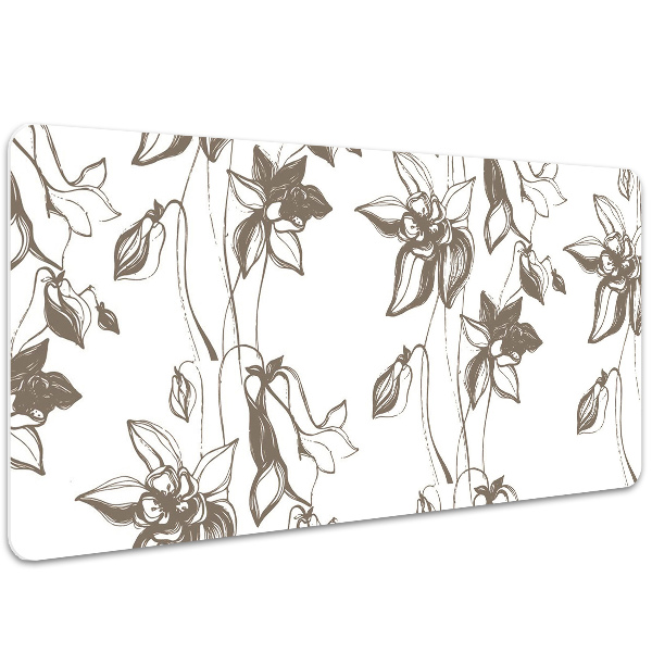 Tapete de secretária Desenho de flores