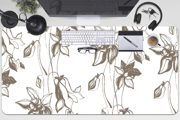 Tapete de secretária Desenho de flores