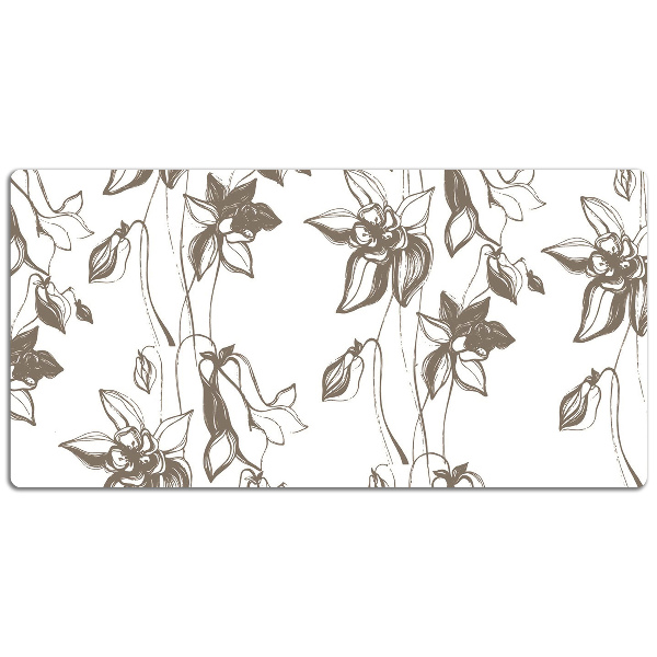 Tapete de secretária Desenho de flores