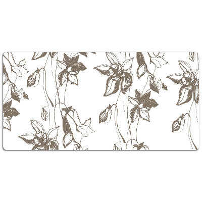 Tapete de secretária Desenho de flores