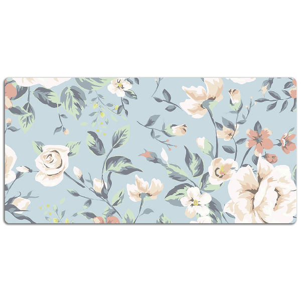 Tapete para secretária Flores estilo vintage