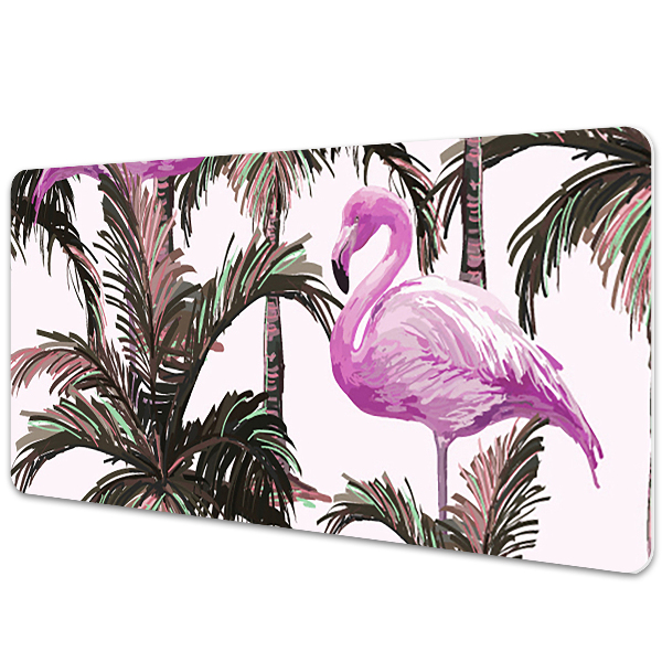 Tapete de secretária Flamingos nas palmeiras