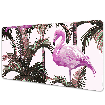 Tapete de secretária Flamingos nas palmeiras