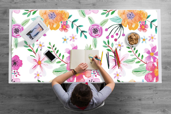 Tapete para secretária Desenho de flores