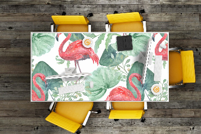 Tapete para secretária Flamingos exóticos