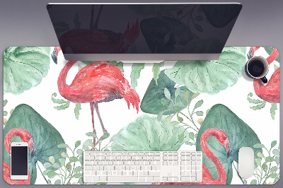 Tapete para secretária Flamingos exóticos
