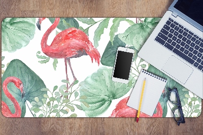 Tapete para secretária Flamingos exóticos