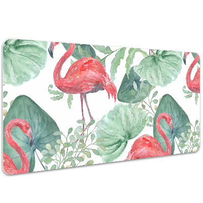 Tapete para secretária Flamingos exóticos