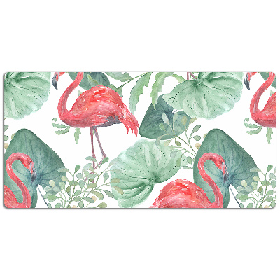 Tapete para secretária Flamingos exóticos