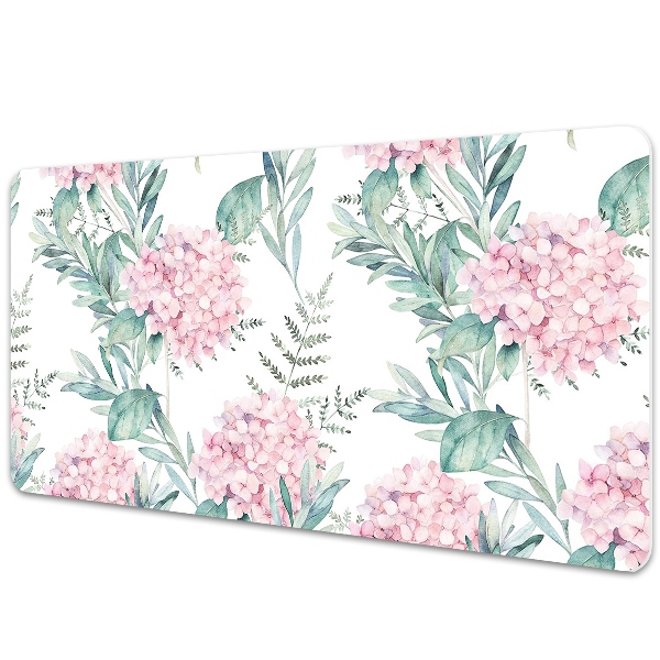 Tapete para secretária Flores rosa claro