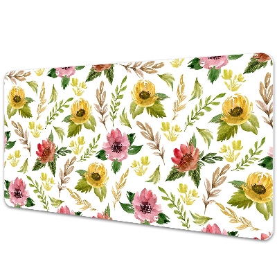Tapete de secretária Flores em aquarela