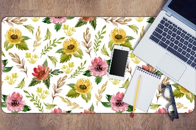 Tapete de secretária Flores em aquarela