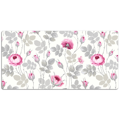 Tapete para secretária Rosas Pastel