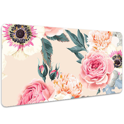 Base de secretária Flores em tons pastel