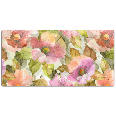 Tapete para secretária Flores pintadas