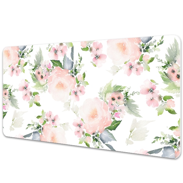 Tapete para secretária Flores em tons pastel