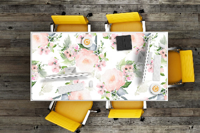 Tapete para secretária Flores em tons pastel