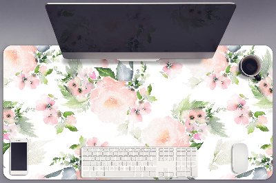 Tapete para secretária Flores em tons pastel