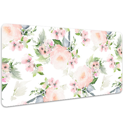 Tapete para secretária Flores em tons pastel