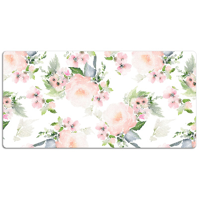 Tapete para secretária Flores em tons pastel