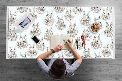 Base de secretária Coelhos esboçados