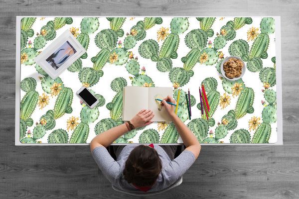 Tapete para secretária Cactos com flores