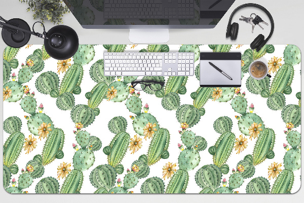 Tapete para secretária Cactos com flores
