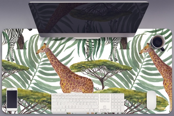 Tapete de secretária Animais da savana