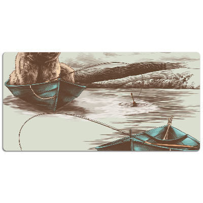 Base de secretária Urso em um barco
