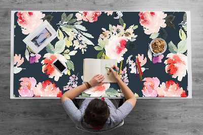 Tapete para secretária Flores pintadas