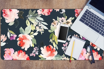 Tapete para secretária Flores pintadas