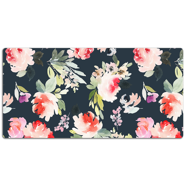 Tapete para secretária Flores pintadas