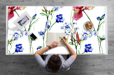 Tapete de secretária Flores pintadas
